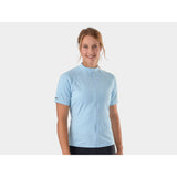 Trek Solstice women's cycling jersey featuring breathable fabric and eco-friendly performance fit, designed for comfortable riding.
