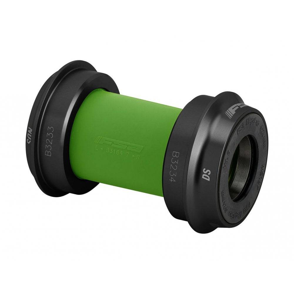 FSA PF30A bottom bracket for Cannondale asymmetric frames, compatible with Shimano 24mm cranksets, in black.