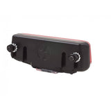 Trek Diamant Solo E-bike rear light in silver mounted on 50mm rear rack, accessory for enhanced visibility and safety.