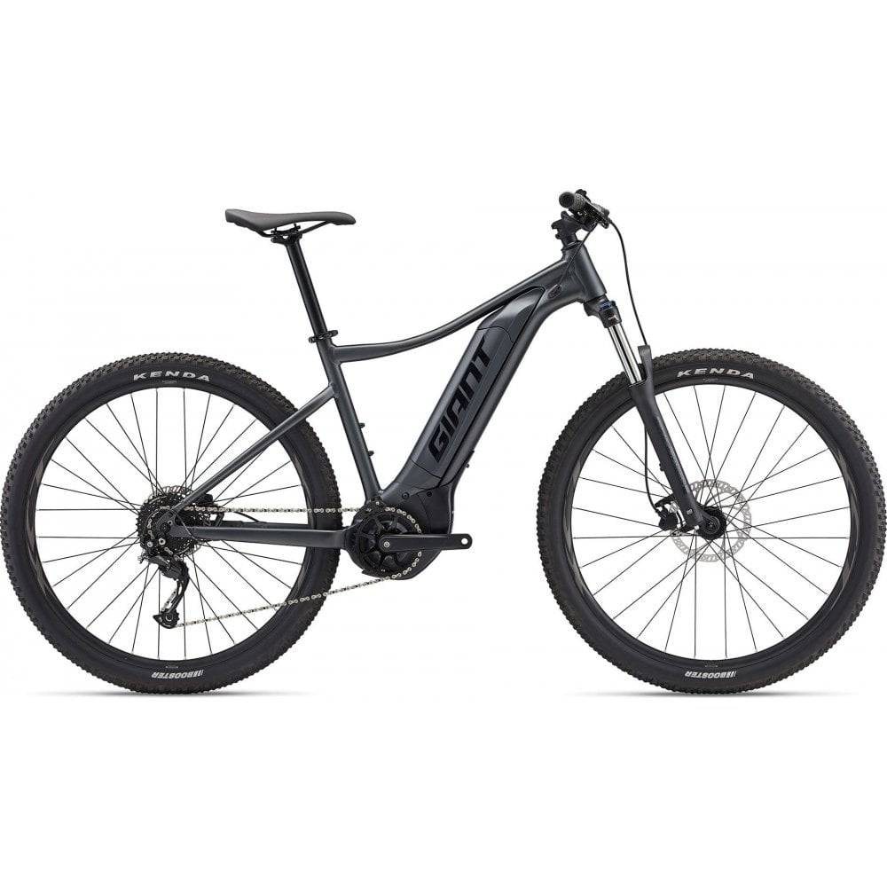 Giant Talon E+ 29er Sport e-mountain bike with 29-inch wheels, 500Wh battery, Shimano drivetrain, and mountain bike tires.