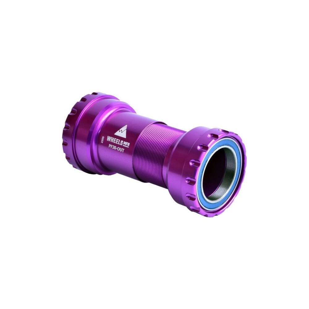 Purple Wheels Manufacturing PF30 outboard ABEC-3 bearings for 29mm SRAM DUB cranks, bicycle component with precise fit and smooth rotation.