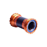 Wheels Manufacturing T47 inboard ABEC-3 bearing for 29mm SRAM DUB cranks, shown in orange for bicycle component upgrade.