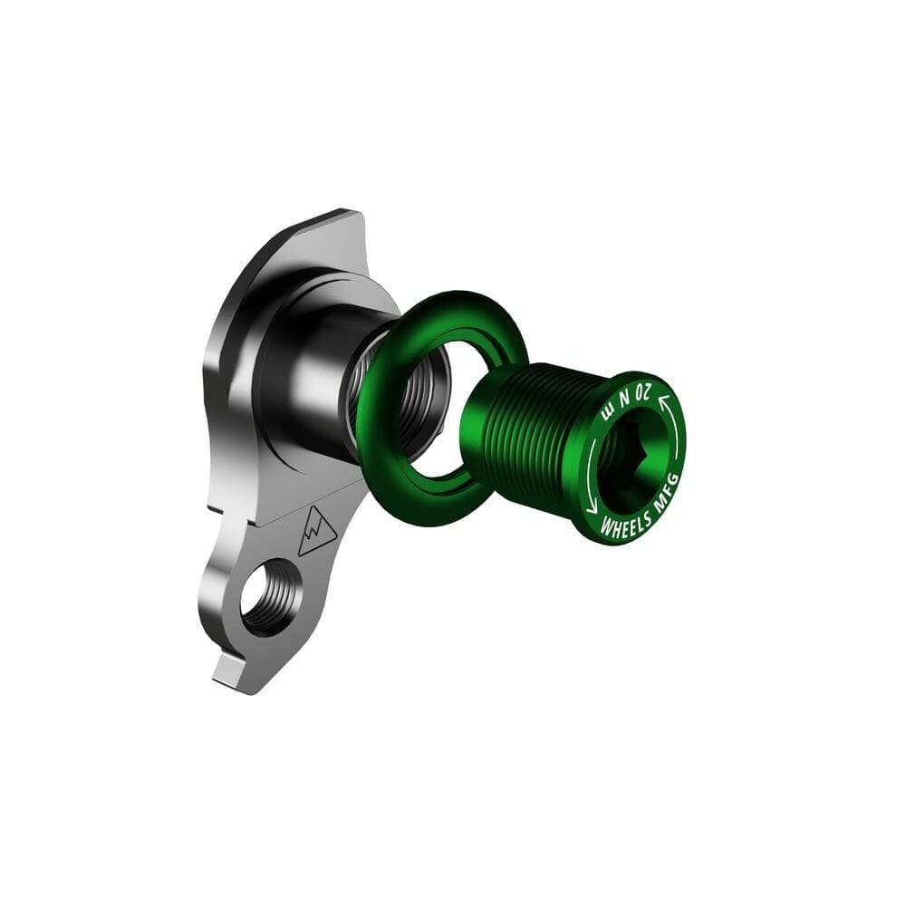 Wheels Manufacturing Replaceable Derailleur Hanger / Dropout 487-9 Green Bolt Hanger