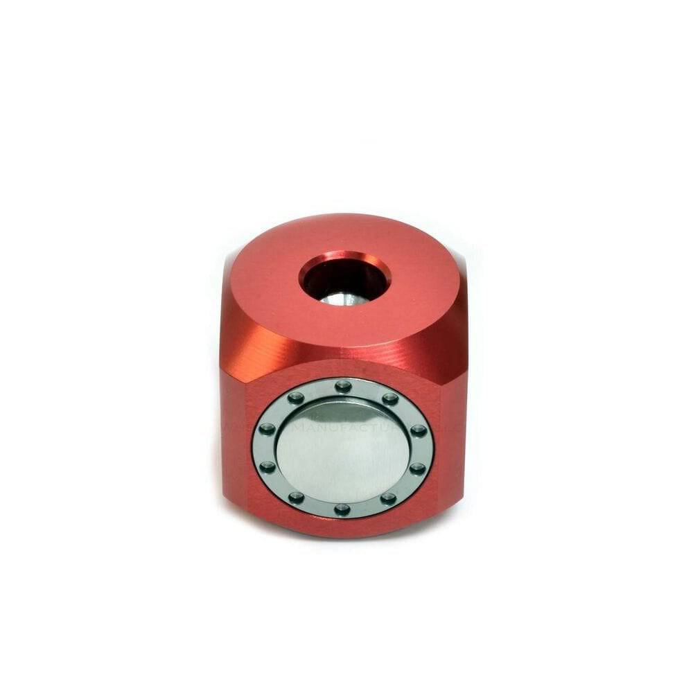 Wheels Manufacturing adjustable press stop for workshop, featuring metal construction and precise positioning for efficient work.
