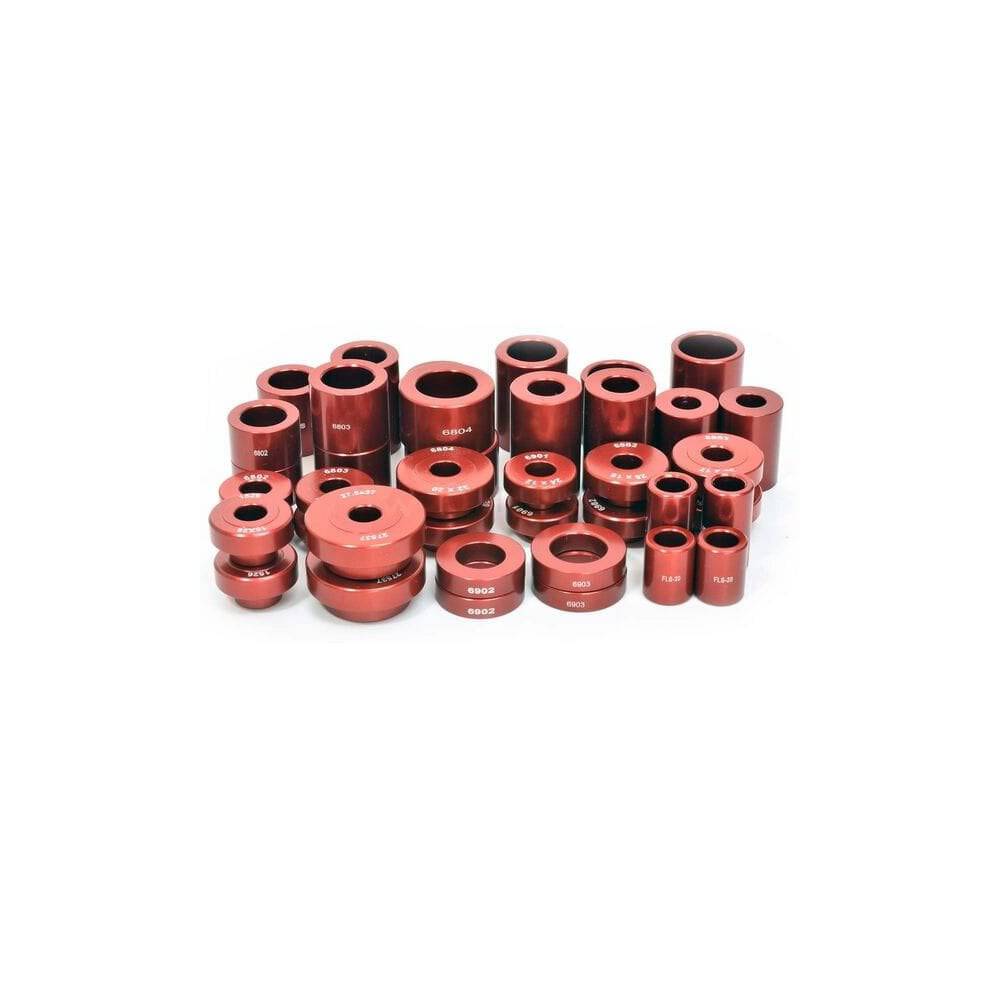 Wheels Manufacturing Bearing Drift Set Essential Kit for thru-axle hubs and frames, workshop tool for bike maintenance.