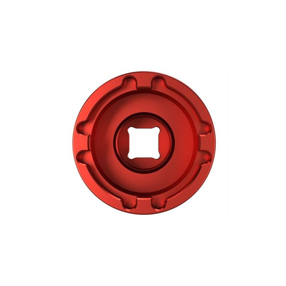 Wheels Manufacturing Bafang Inner M33 e-bike lockring tool for 1/2 drive socket, used for bike workshop maintenance and repair.