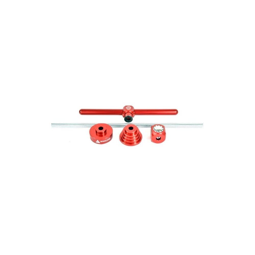 Wheels Manufacturing Headset Pro Install Kit with adjustable press stop for bike headset installation in a workshop setting