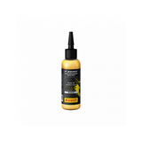 Pirelli Cinturato tubeless sealant yellow 125ml for gravel, MTB, and urban bikes, shown in a clear image with branding and packaging.