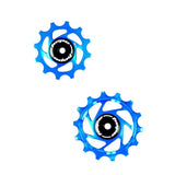 Hope 14/12 Jockey Wheels pair for bicycles, durable drivetrain upgrade, smooth shifting components, silver metal finish