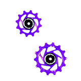 Hope 14/12 Jockey Wheels pair for bicycle drivetrain, durable components designed for smooth shifting and reliable performance.