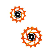 Hope 14/12 jockey wheels pair for bicycle drivetrain, durable components designed for smooth shifting and reliable bike performance.