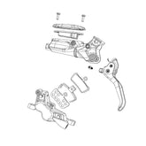 SRAM Mineral Oil Brake Bleed Kit with syringes, M4 fittings, and Maxima oil for bicycle brake maintenance.