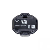 Cateye Magnetless Speed and Cadence Sensor Kit with Bluetooth and ANT+ connectivity, showing sensors and mounting accessories.