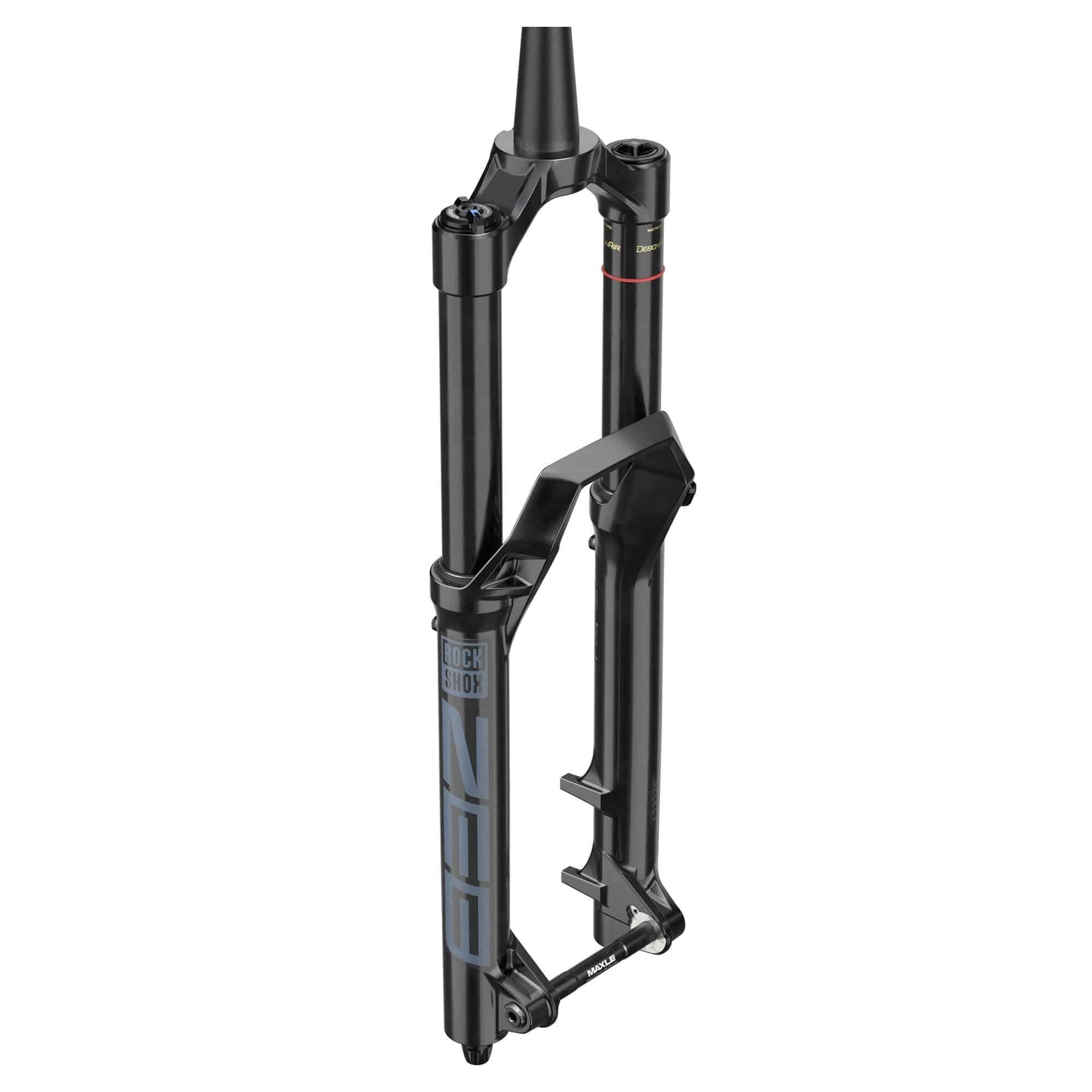 Rock Shox Crown 27.5-inch Boost fork with DebonAir, Charger RC damper, and Maxle Stealth axle for mountain biking components.