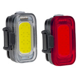 Blackburn Grid Light Set bike lights with rechargeable front and rear lights for enhanced visibility and safety during rides