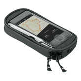 SKS Compit Smartbag waterproof phone case with mount, designed for cyclists, includes storage for power banks and accessories.