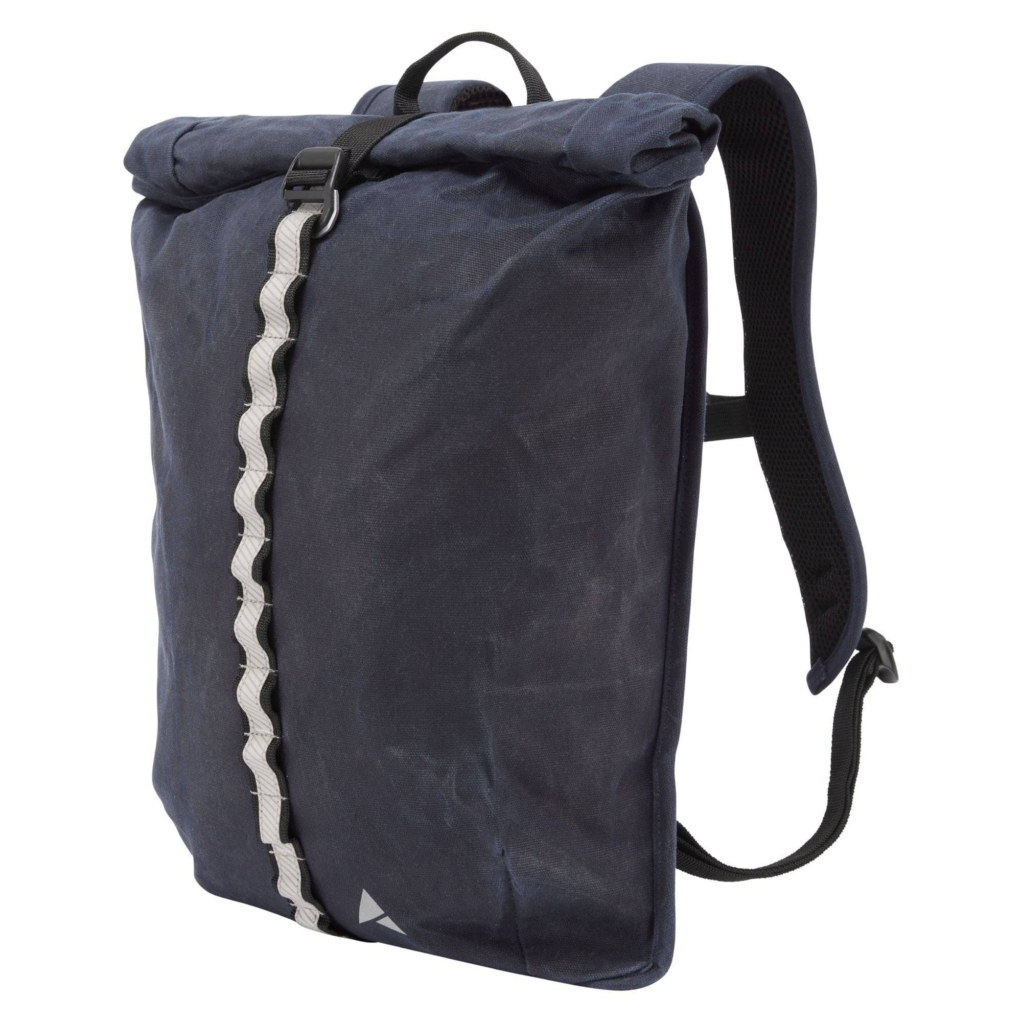 Altura Heritage cycling backpack with 12L capacity, water-resistant roll-top design, ideal for cycling accessories and gear.