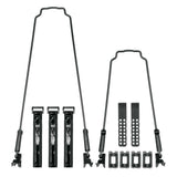 SKS Veloflexx 65 U-Stay Kit for 26-27.5 inch bike wheels, mudguard support accessories, with metal stays and mounting hardware.