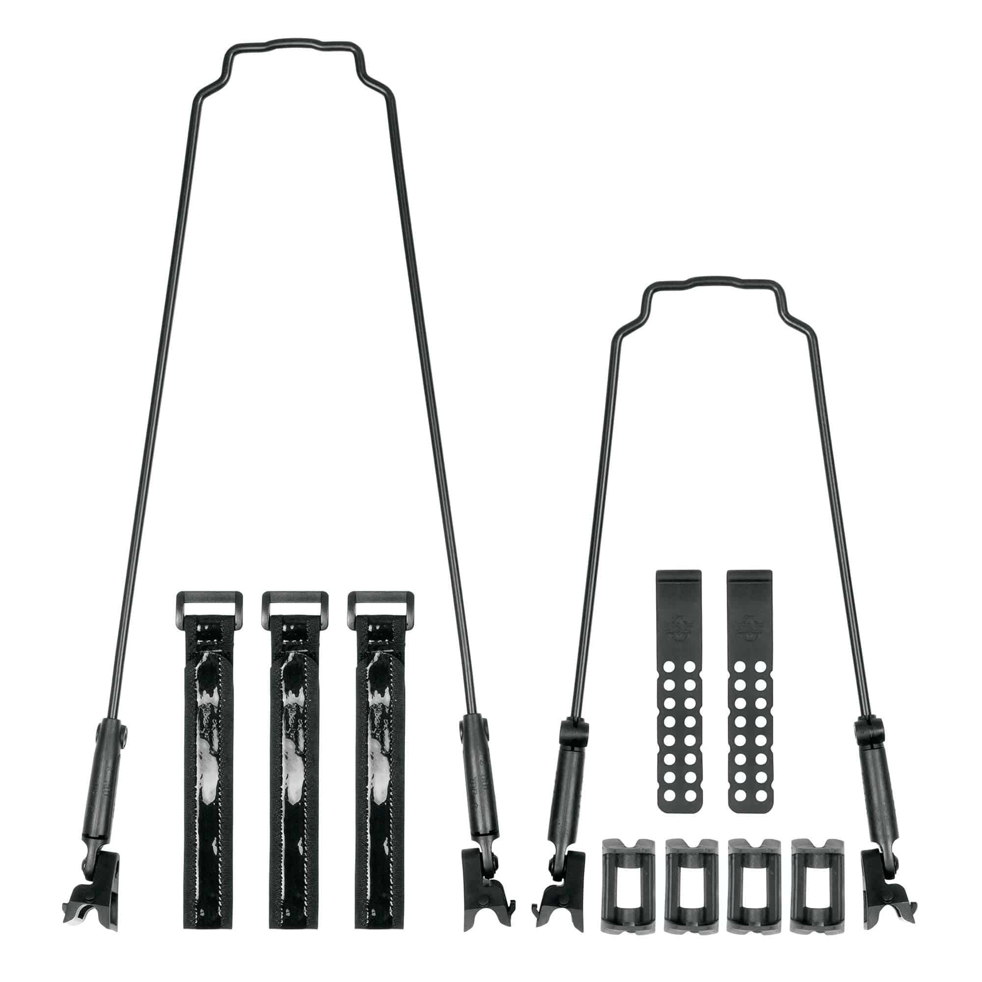 SKS Veloflexx 65 U-Stay Kit for 29-inch wheels, mudguard support accessory, shown with mounting components and tools.
