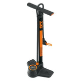 SKS Airkompressor Compact 10.0 floor pump with precision gauge and multi-valve head for bike tire inflation