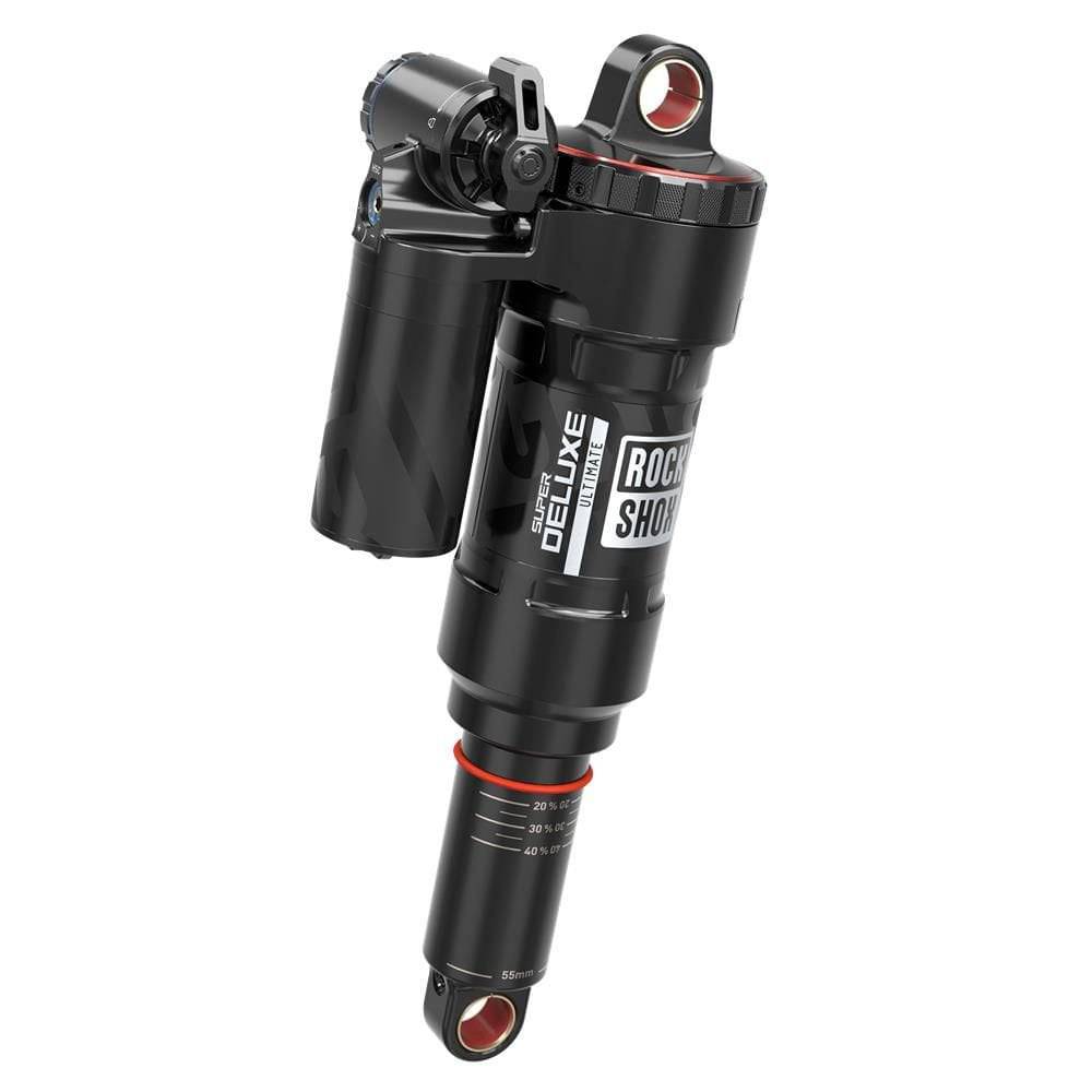 Rock Shox Rear Shock Super Deluxe Ultimate Rc2T Linear Air 0 Neg/1 Pos Token Linearreb/Lowcomp,320Lb Theshold Trunnion Standard C1 Rear Shock