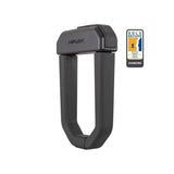 Hiplok D1000 2022 black bicycle and motorcycle lock with Sold Secure Diamond rating, showing the sturdy lock and key mechanism.