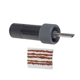 Blackburn Mini Plugger tubeless repair kit for quick tire puncture repairs, featuring tools and plugs for on-the-go bike maintenance.