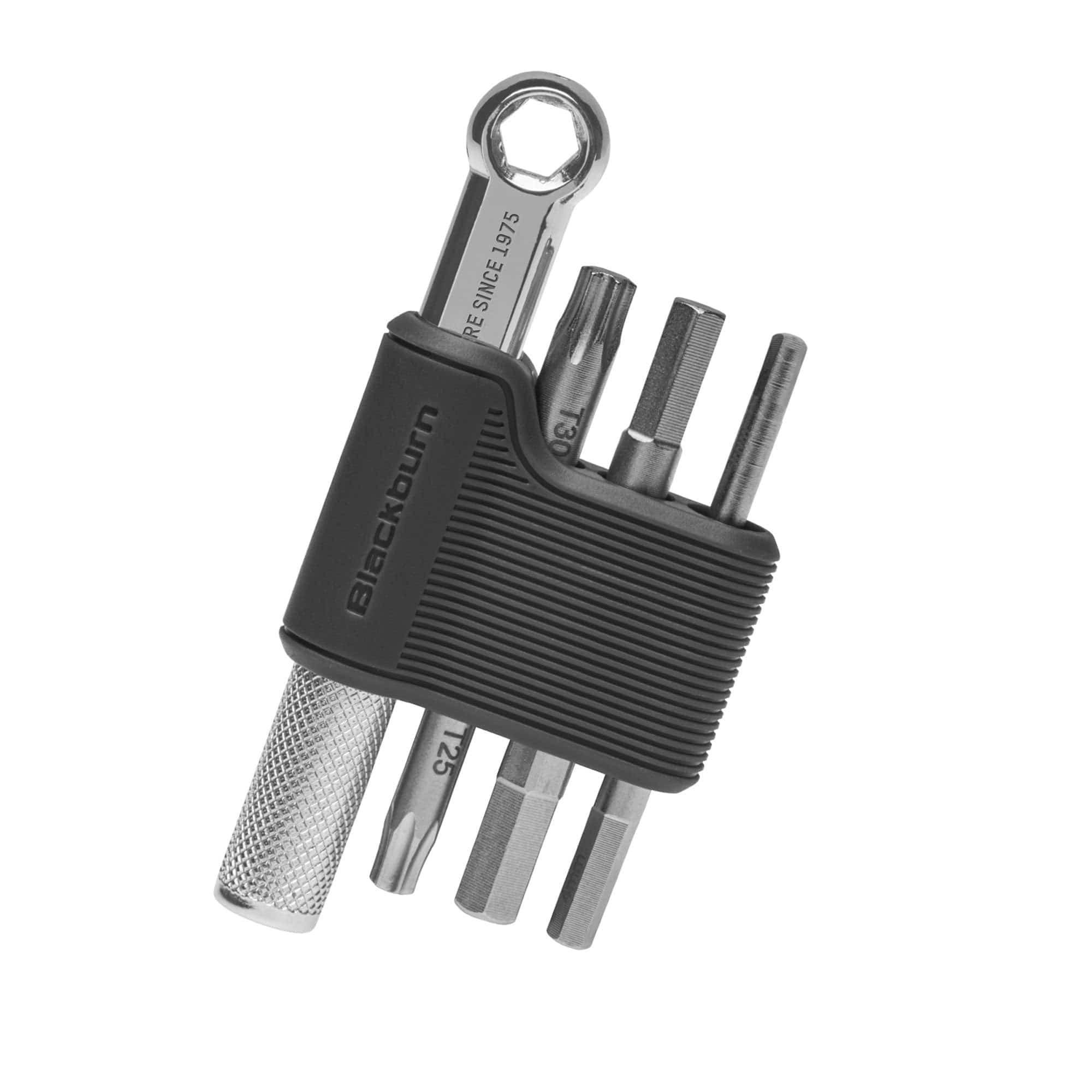 Blackburn Mini Switch multi-tool for bike repairs, compact and versatile cycling workshop tool with various repair functions.
