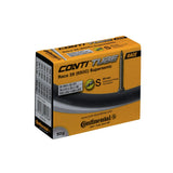 Continental Race Tube Supersonic with Presta 60mm valve for 26x1.00" bike tires, close-up of valve and tube detail.