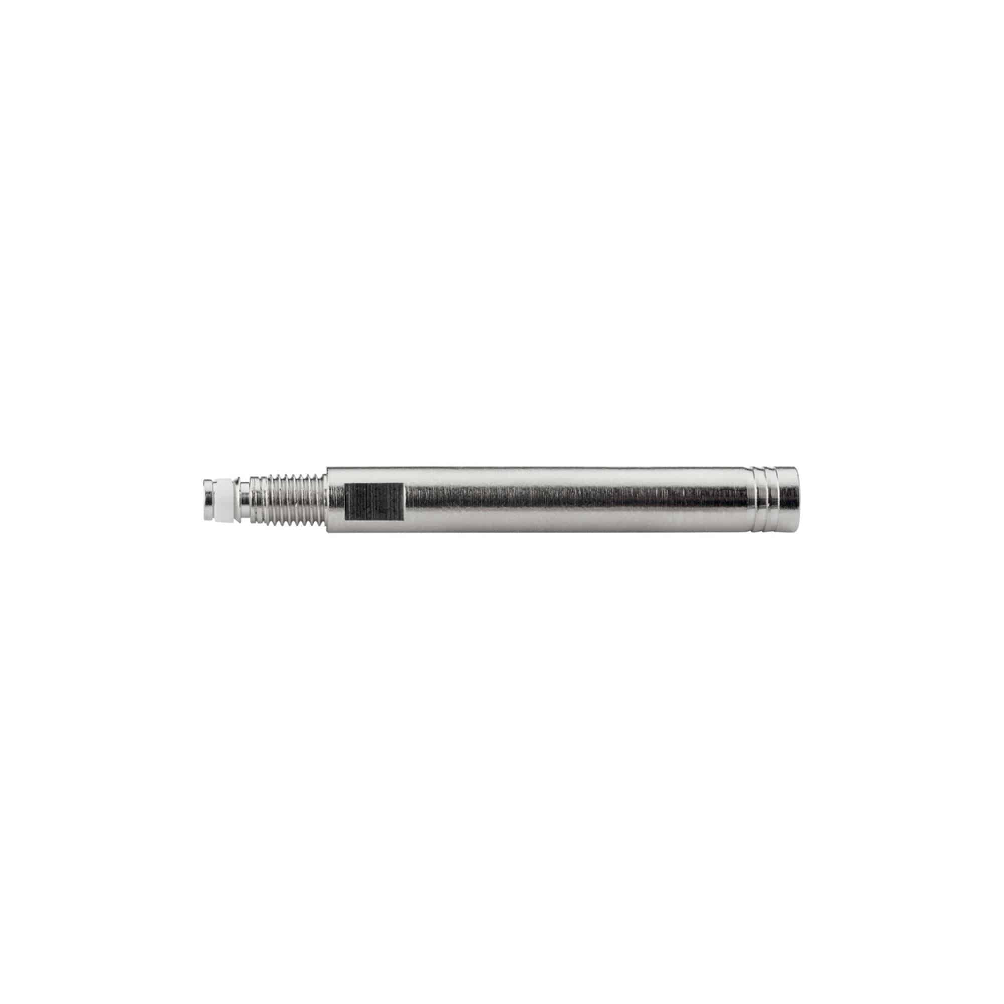 Two Continental aluminum valve extensions for Presta tubes, designed for deep rim wheels, durable bike component spares.