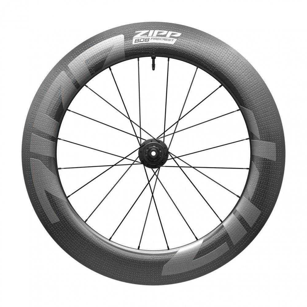 Zipp Wheel - 808 Firecrest Carbontubeless Disc Brake Center Locking 700C Rear 20Spokes Xdr 12X142Mm Standard Graphic B1 Wheel