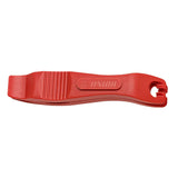 UNIOR tire levers set of 2, durable plastic bike tire removal tools for workshop use, shown with handles and tips.