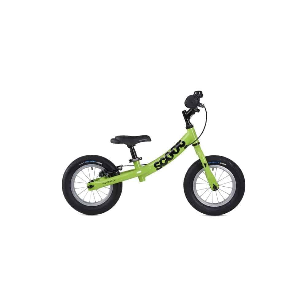 Ridgeback Scoot balance bike for kids, child’s first bike, with a sleek frame and small wheels, suitable for children 90-100cm tall.
