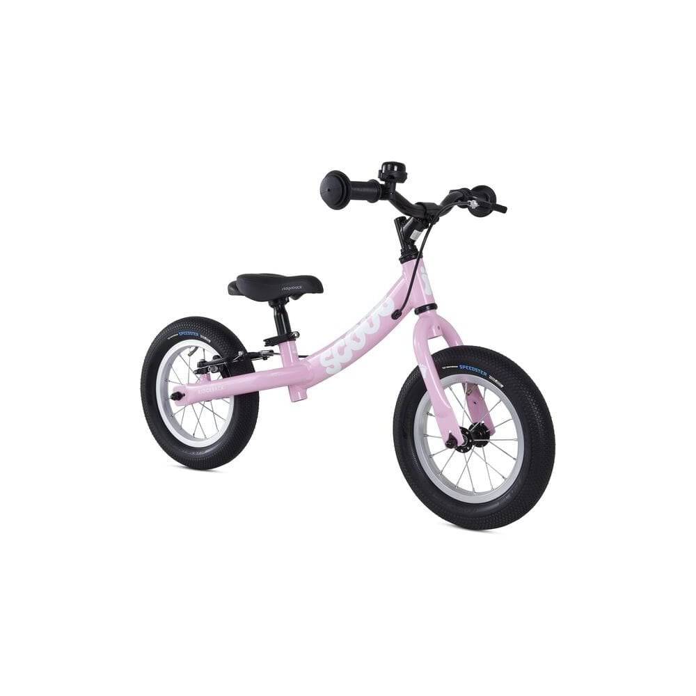 Ridgeback Scoot balance bike for kids, child’s first bike, with a lightweight frame and adjustable height for children 90-100cm tall.