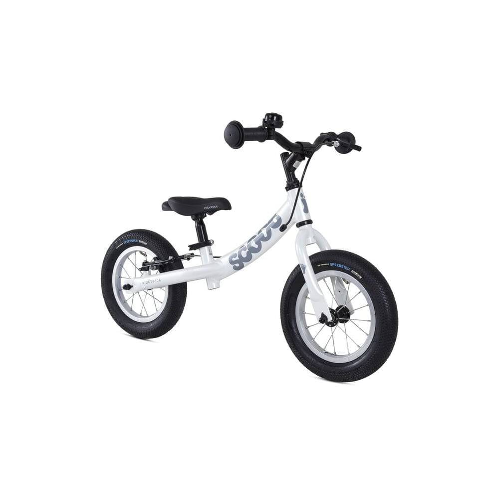 Ridgeback Scoot balance bike for kids, 90-100cm, child's first bike with lightweight frame and colorful design.
