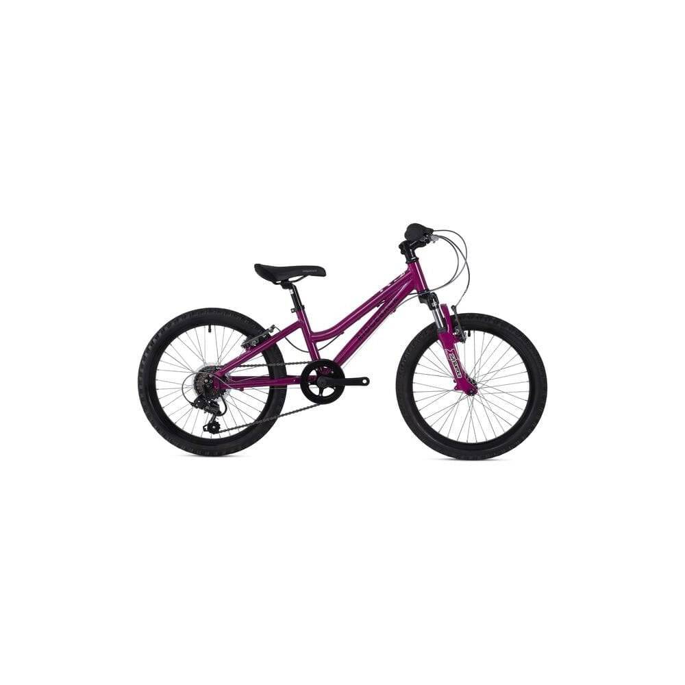 Ridgeback Harmony kids bike for ages 6-10 with lightweight aluminum frame, blue color, and training wheels on a paved path.
