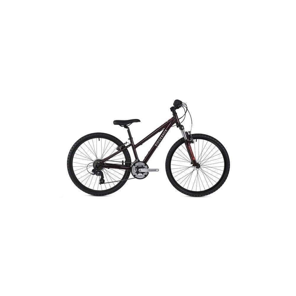 Ridgeback Serenity lightweight child mountain bike for kids, black and blue frame, suitable for heights 150-165cm, outdoors.