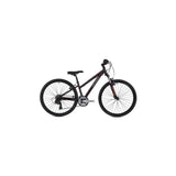 Ridgeback Serenity lightweight child mountain bike for kids, black and blue frame, suitable for heights 150-165cm, outdoors.