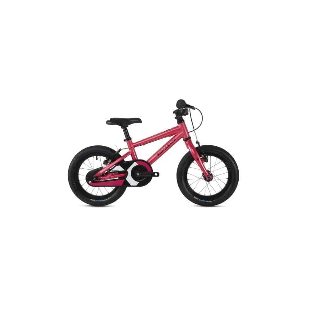 Ridgeback Dimension 14 kids bike for ages 3-4, featuring a sturdy frame and colorful design for children 100-110cm tall.