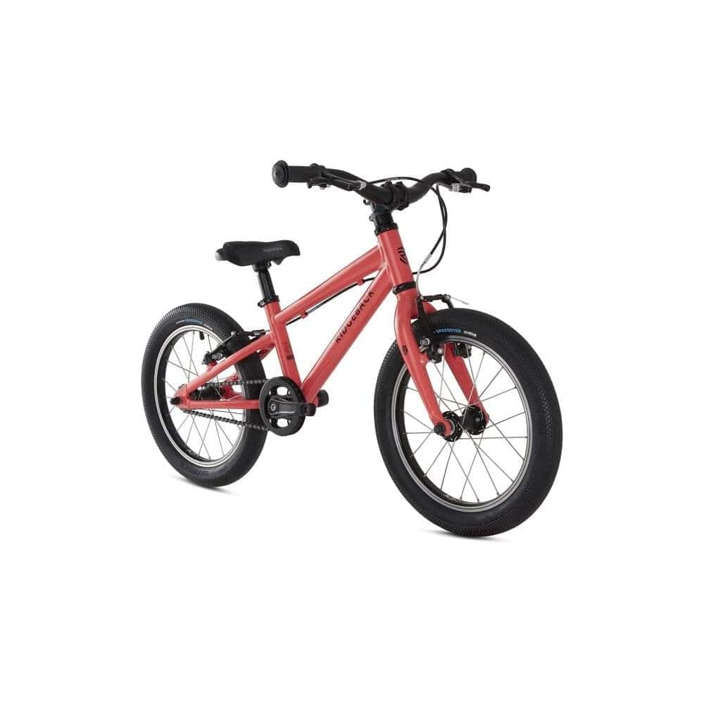Ridgeback Destiny kids' bike with lightweight aluminum frame for children 110-120cm, featuring colorful handlebars and safety features.