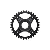 Shimano STEPS SM-CRE70-B 34T single chainring for 11/10/9-speed bikes with 55mm chainline, no chainguard, component part.
