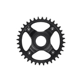 Shimano STEPS SM-CRE80-12-B 12-speed 36T single chainring with 55mm chain line, component for e-bike drivetrain, no guard included.