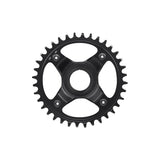 Shimano STEPS SM-CRE80-12-B 12-speed 36T single chainring with 55mm chain line, component for e-bike drivetrain, no guard included.