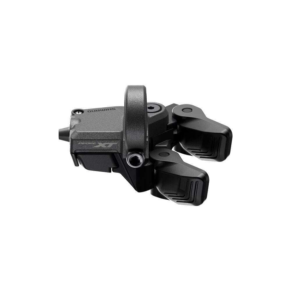 Shimano Deore XT SW-M8150-R Di2 right hand shift switch clamp band and E-tube for electric bike components.