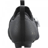 Shimano IC5 MTB shoes with BOA L6 dial closure and anti-bacterial treatment, black cycling footwear for mountain biking.