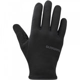Shimano unisex light thermal gloves with touchscreen-compatible fingertips and durable palm for outdoor activities.