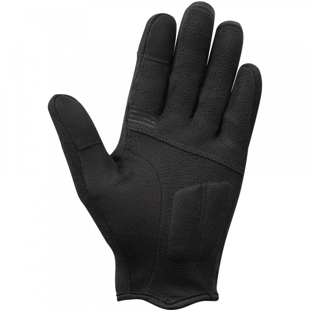 Shimano unisex light thermal gloves with touchscreen compatibility and durable palm for outdoor activities.
