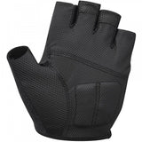 Shimano men's Airway cycling gloves with breathable mesh palms and short cuffs, featuring padding for comfort during rides.