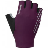 Shimano men's cycling gloves with breathable, sustainable materials and reflective pattern for enhanced visibility and comfort.