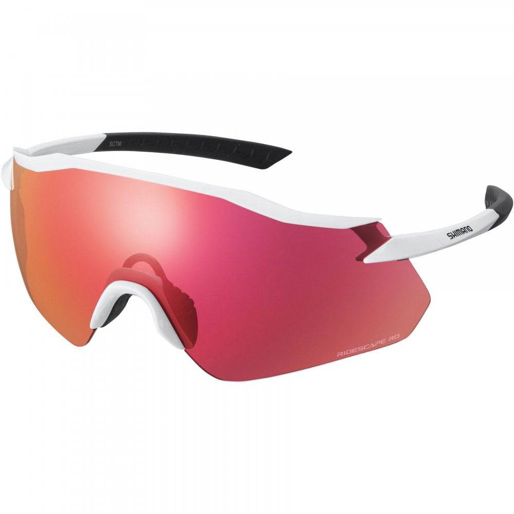 Shimano Equinox cycling glasses with interchangeable UV400 lenses, sporty eyewear for outdoor riding and sun protection.
